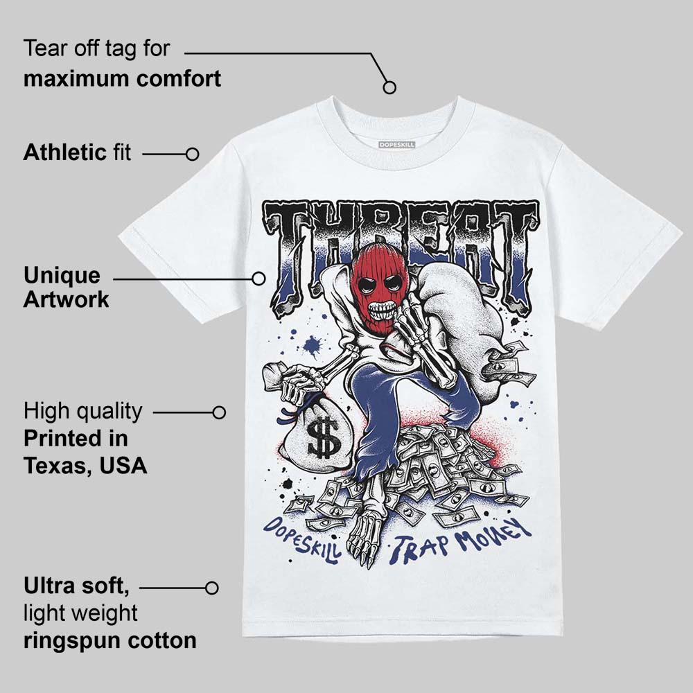 Rare Air Deep Royal Blue 1s DopeSkill T-Shirt Threat Graphic