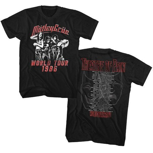 Motley Crue Theatre of Pain 1986 World Tour T-Shirt