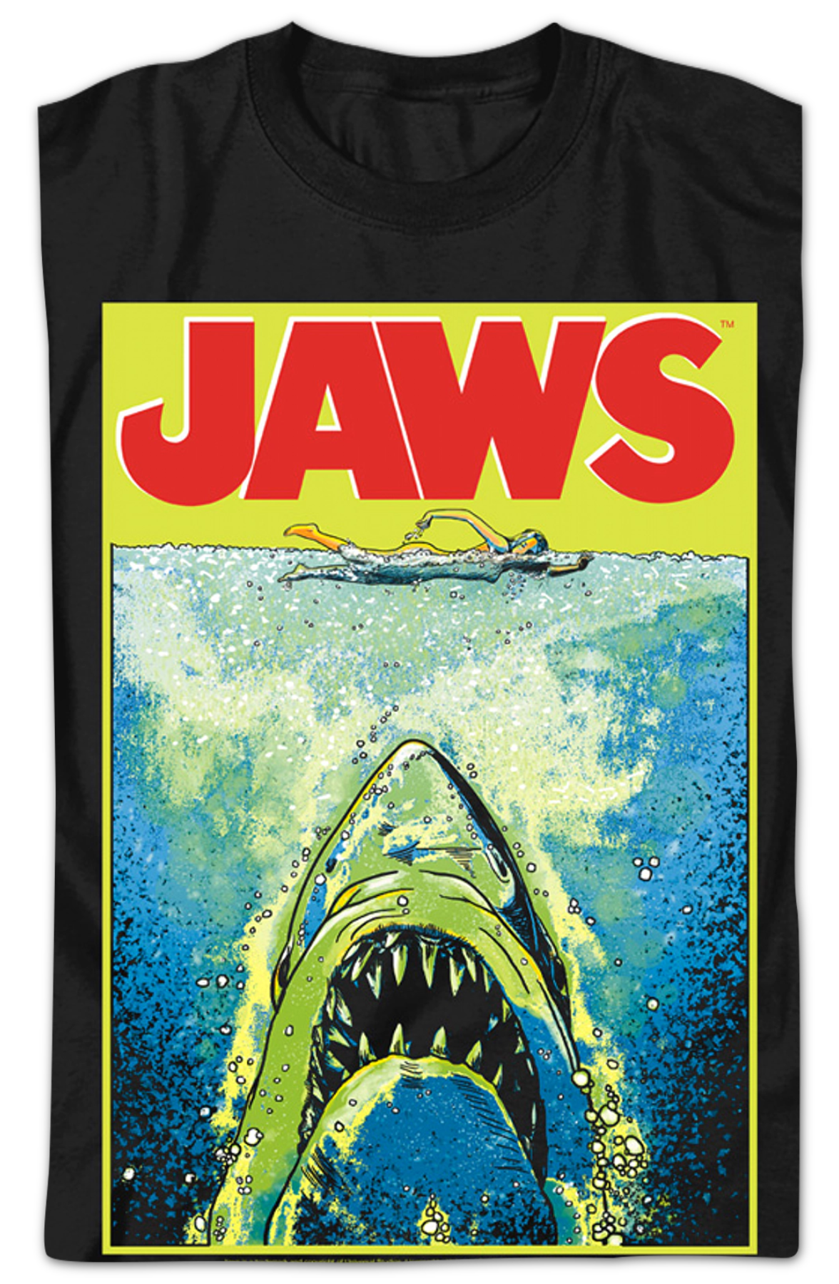 Neon Poster Jaws T-Shirt
