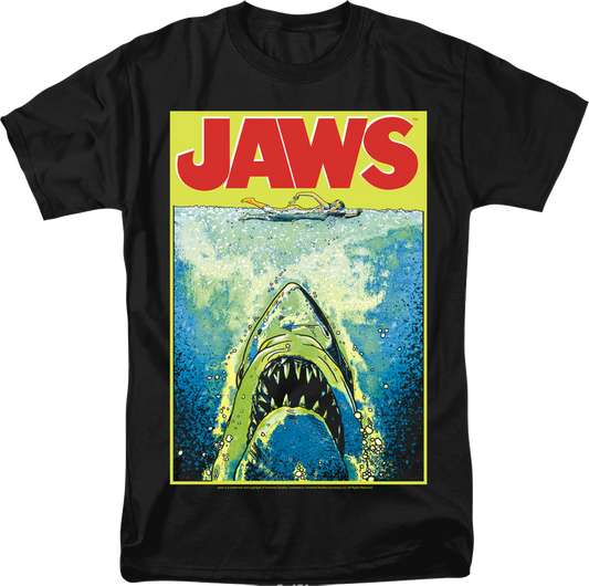 Neon Poster Jaws T-Shirt