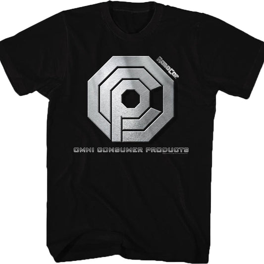 Black Omni Consumer Products Logo Robocop T-Shirt