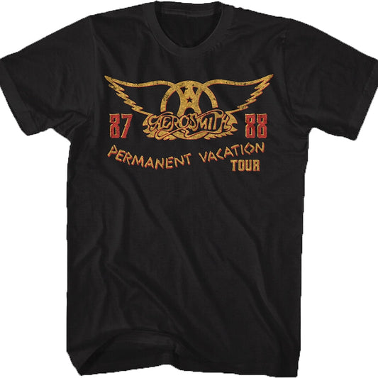 Black Permanent Vacation Aerosmith T-Shirt