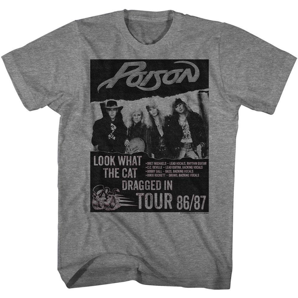 Poison Look What The Cat Dragged In Tour Poster T-Shirt
