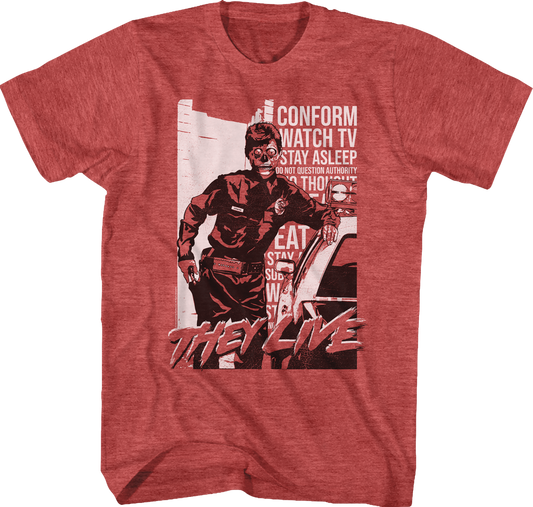 Police Propaganda They Live T-Shirt