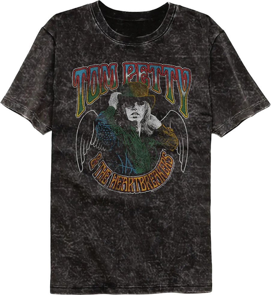 Pose With Wings Tom Petty & The Heartbreakers Mineral Wash T-Shirt