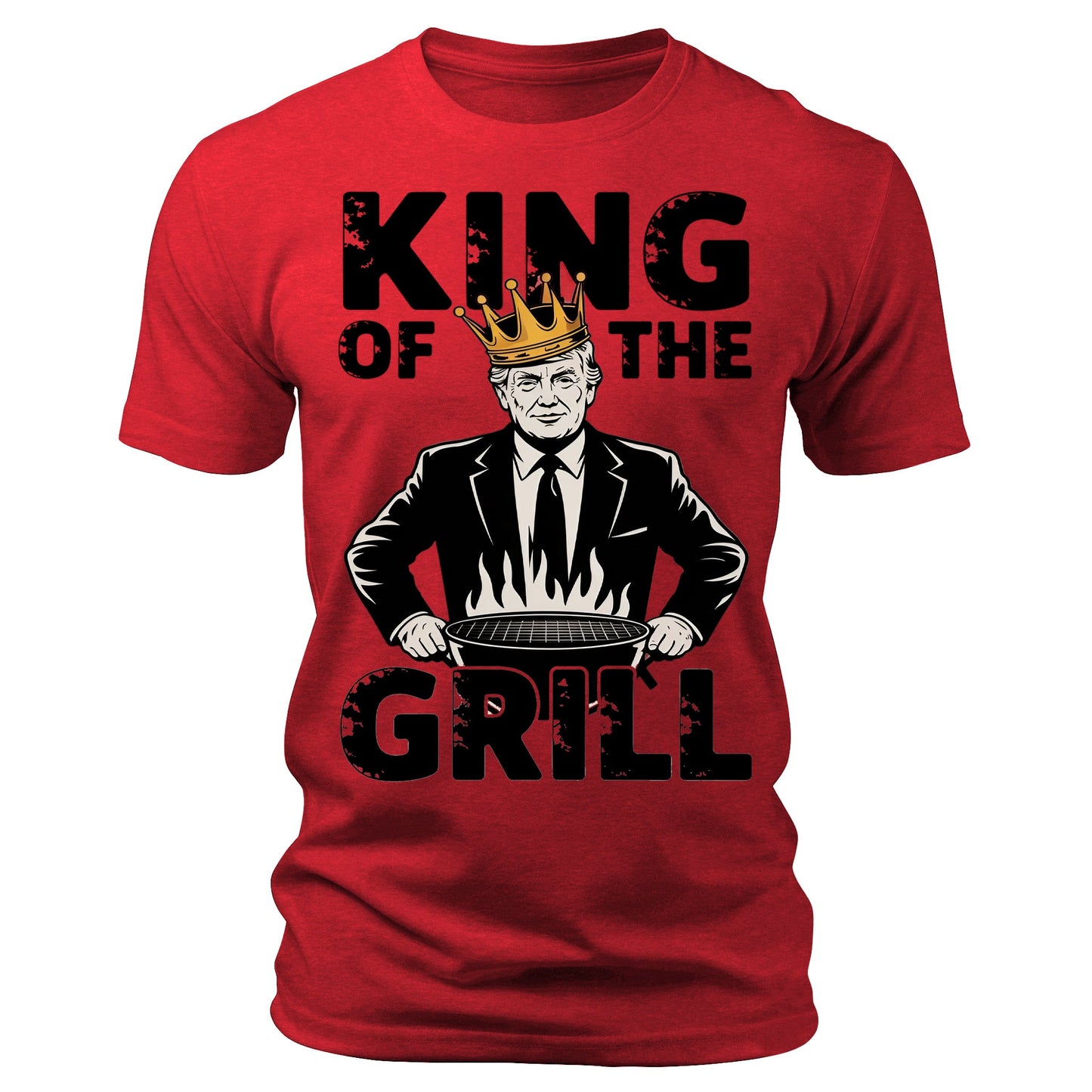 King Of The Grill Funny 4th of July Patriotic Graphic Tees