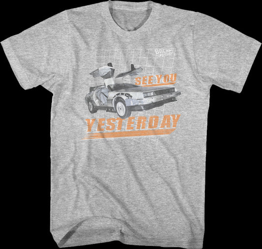 See You Yesterday Back To The Future T-Shirt