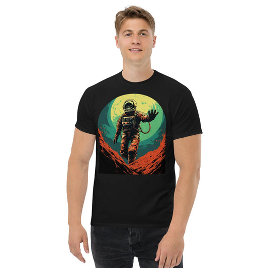 Skeleton Astronaut 50s Retro Sci Fi Horror T-Shirt