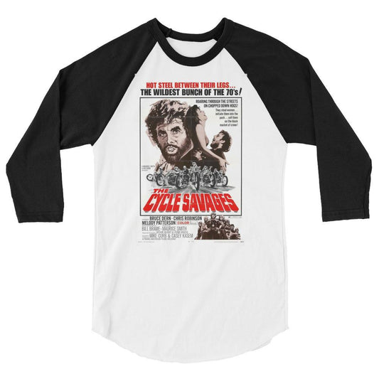 The Cycle Savages Cult Movie Raglan Shirt
