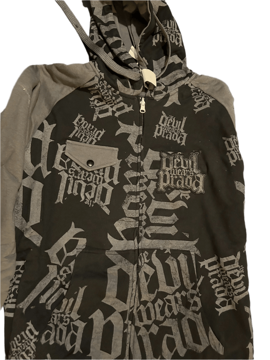 The Devil Wears Prada Allover Print Premium Zip Hoodie SMALL
