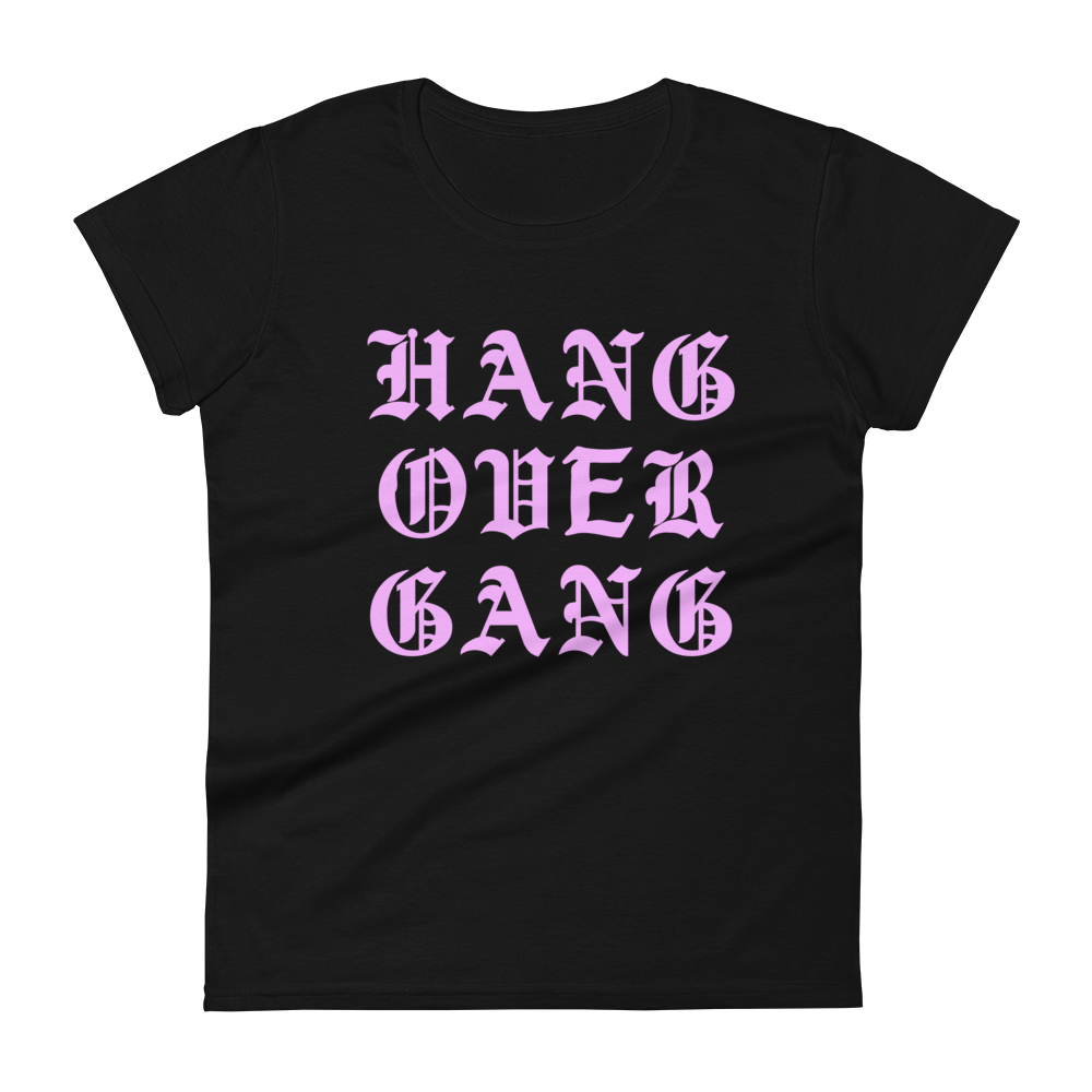Womens "HOG" Pink Classic T-Shirt